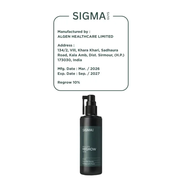 Regrow 10% â€“ Advanced Hair Regrowth Spray for Thinning Hair